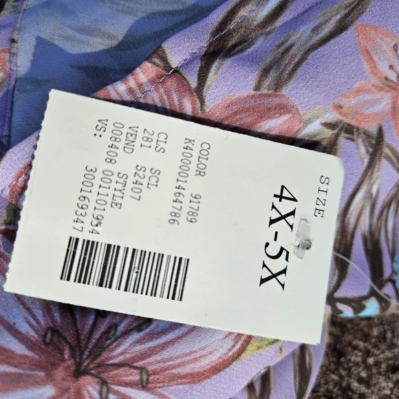 Cathrines Lavender Floral Kimono - Picture 8 of 12